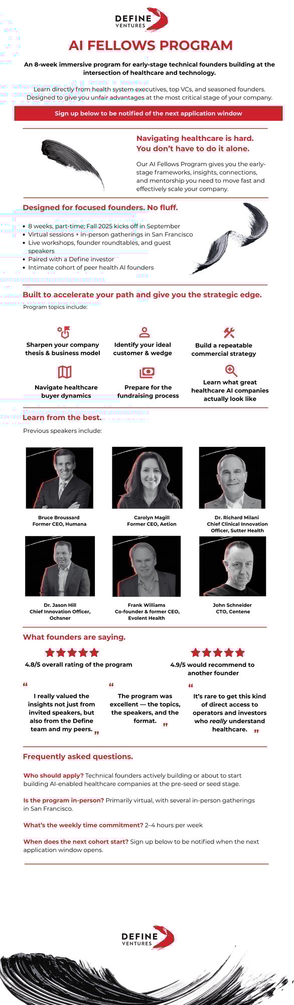 AI Fellows Program Landing Page